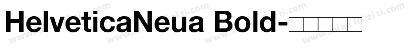 HelveticaNeua Bold字体转换